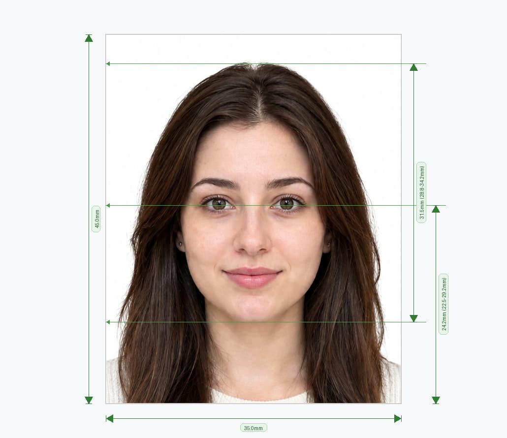 UK Visa Photo Sample Biometric Preview