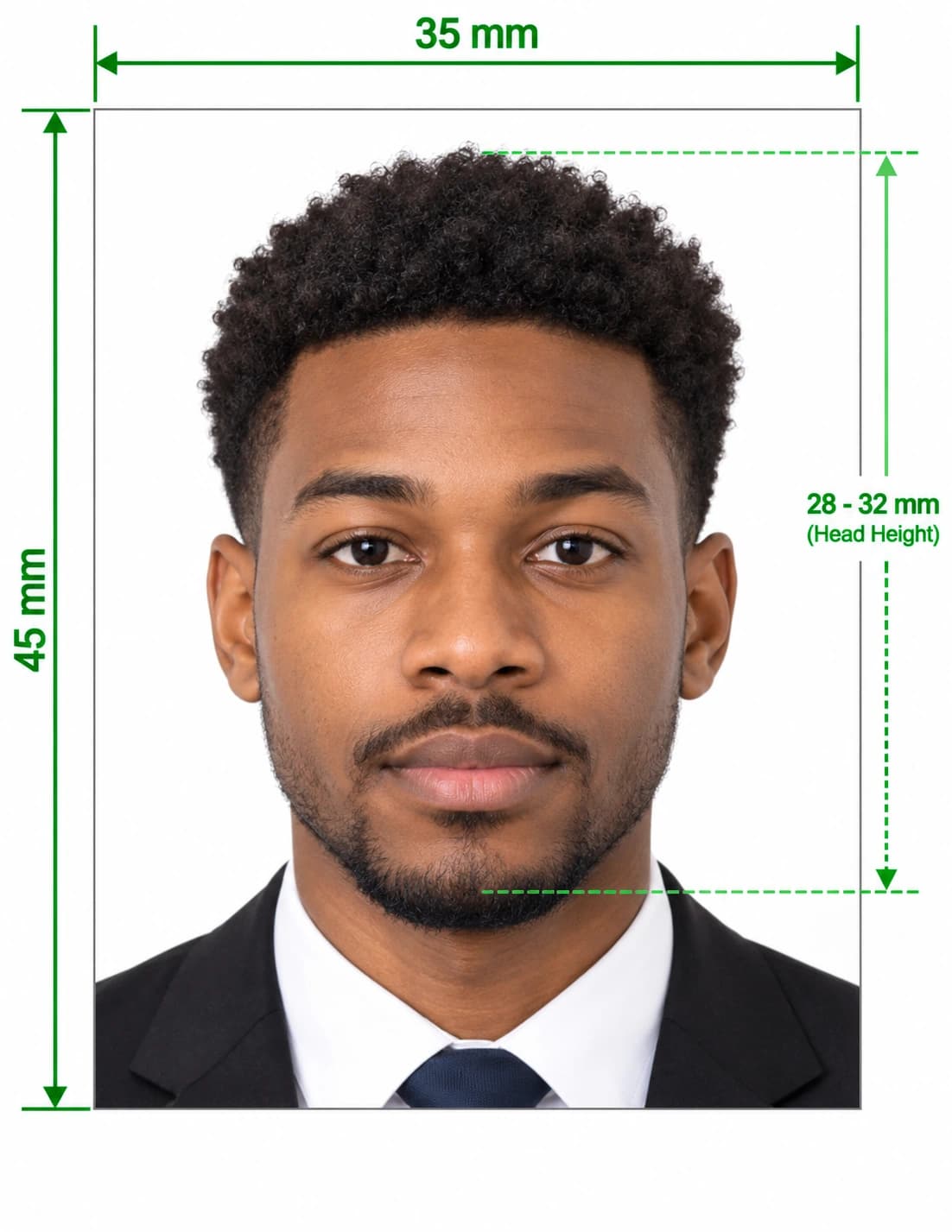 Taking a passport photo at home and printing a sheet of passport photos