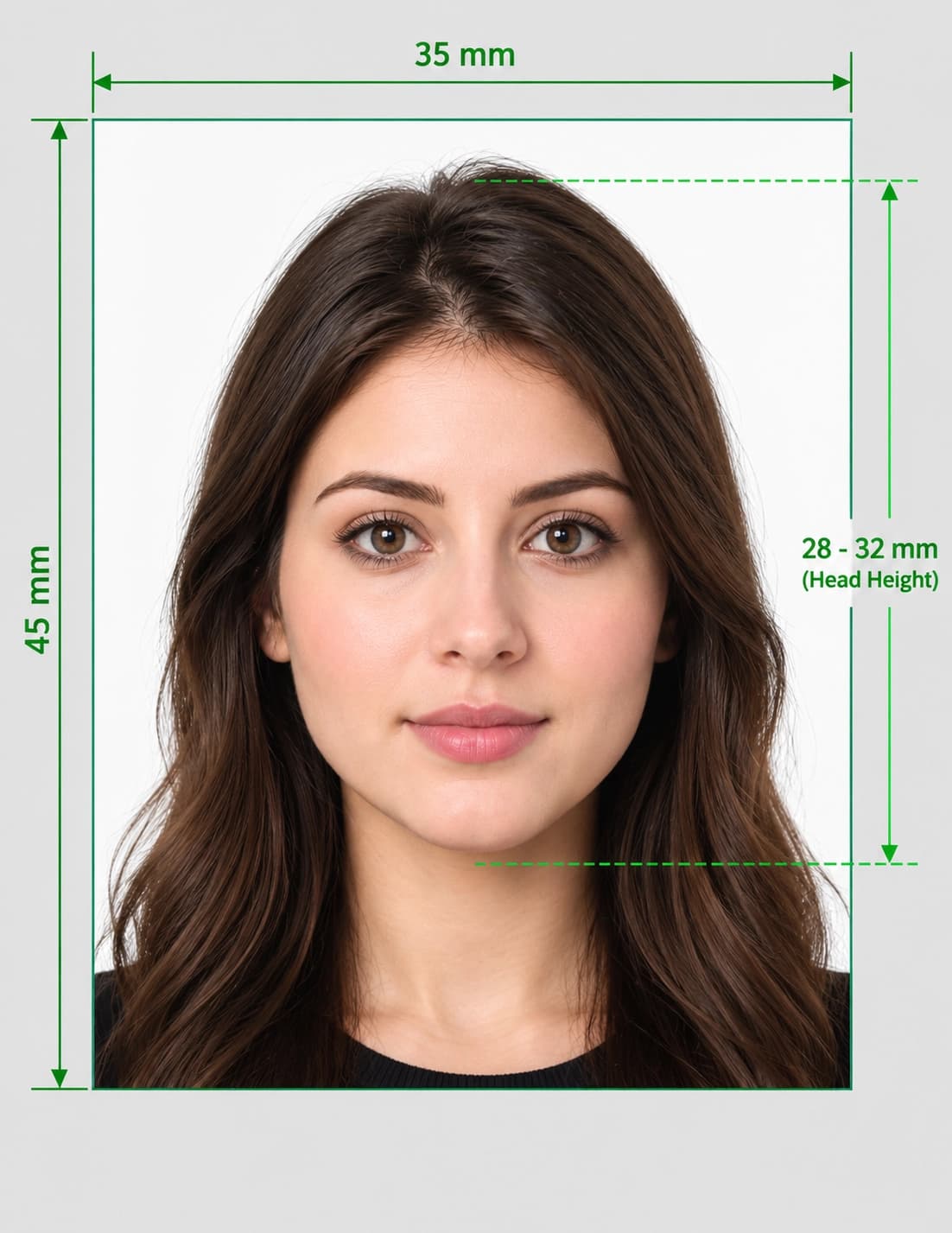 Online ID photo maker creating passport and ID photos from a portrait